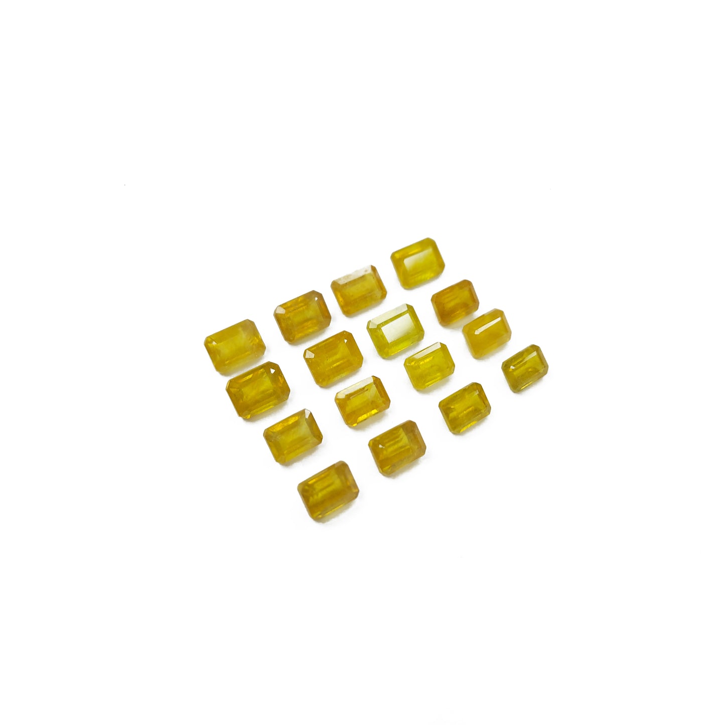 Natural Bangkok Yellow Sapphire Calibrated Octagons 7x5mm