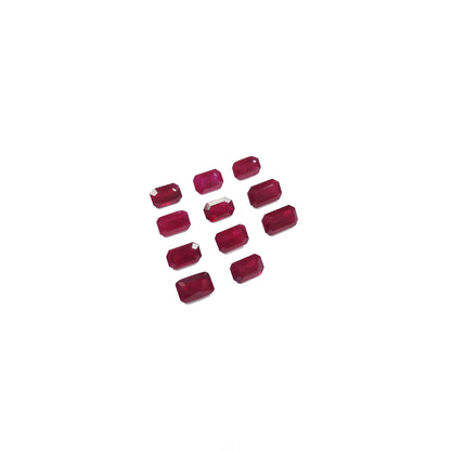 Natural Burma Untreated Ruby Calibrated Octagon | 3x5mm & 4x6mm