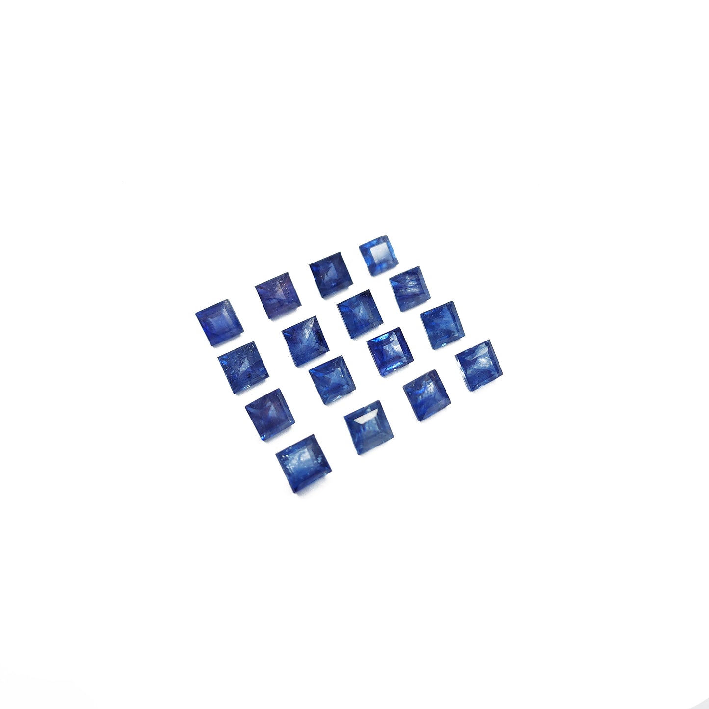 Natural Bangkok Blue Sapphire Calibrated Squares | 4.5mm & 5.5mm