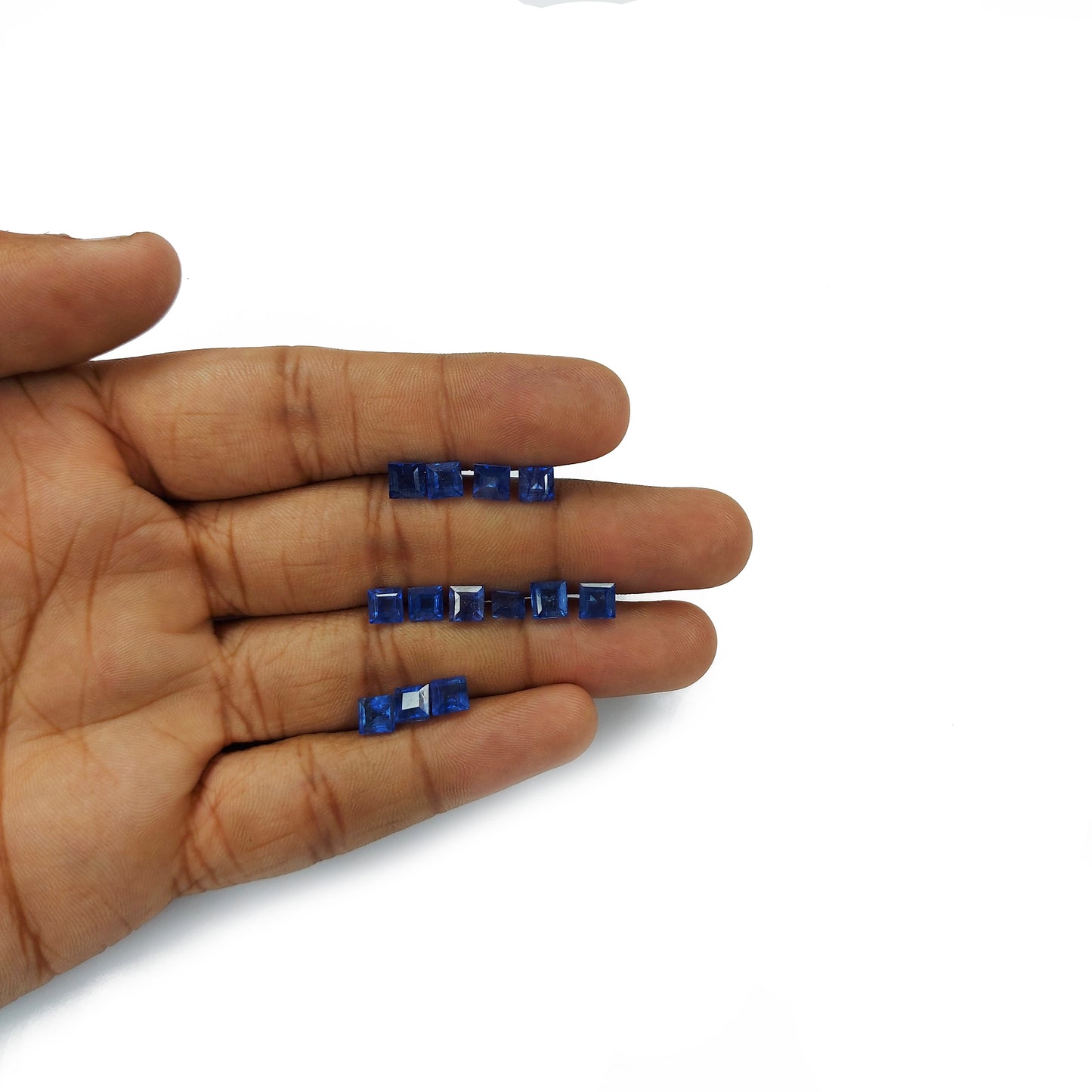 Natural Bangkok Blue Sapphire Calibrated Squares | 4.5mm & 5.5mm