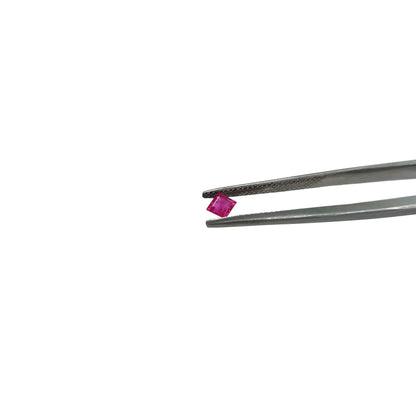 Natural Ruby Untreated Calibrated Squares | 2mm - 4mm