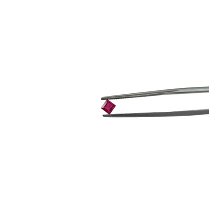 Natural Ruby Untreated Calibrated Squares | 2mm - 4mm