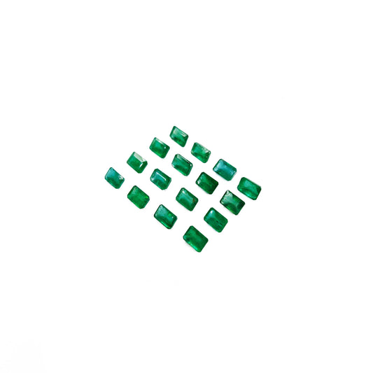 Natural Zambian Emerald Calibrated Octagons | 3x5mm - 7x5mm