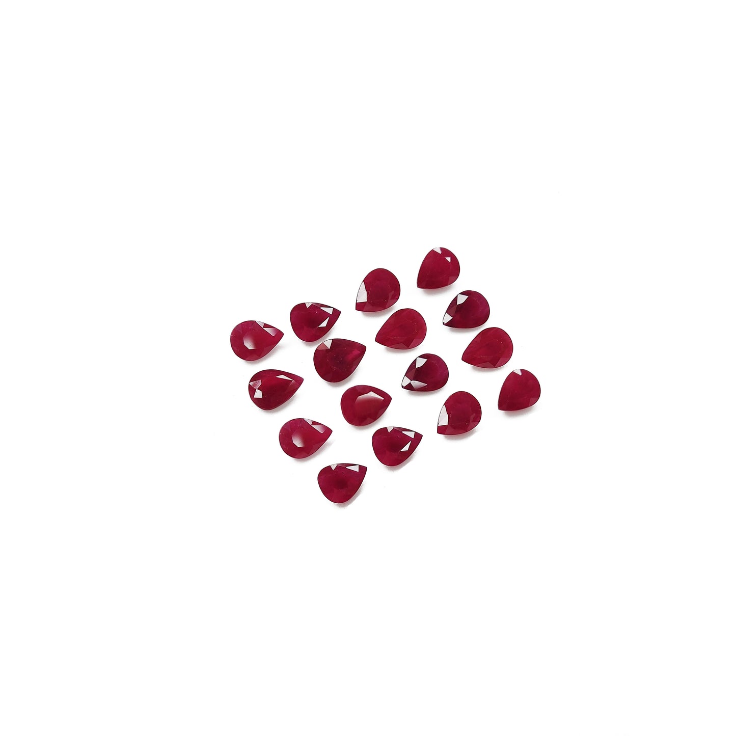 Natural Burma Untreated Ruby Calibrated Pears | 6x8mm & 7x5mm
