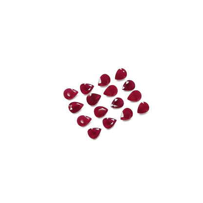 Natural Burma Untreated Ruby Calibrated Pears | 6x8mm & 7x5mm