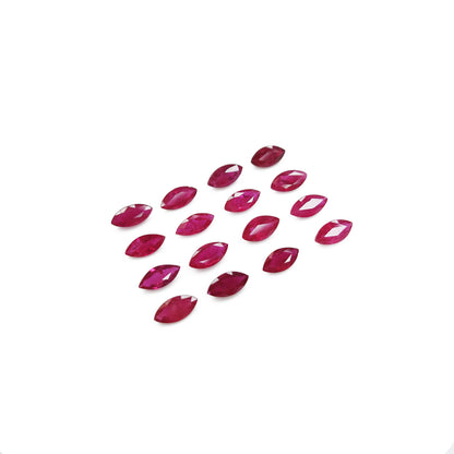 Natural Mozambique Untreated Untreated Ruby Calibrated Marquise 4x8mm