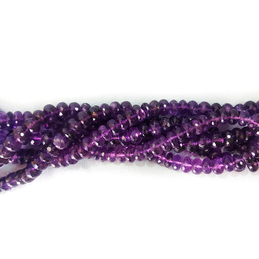 Natural Amethyst Faceted Beads Necklace