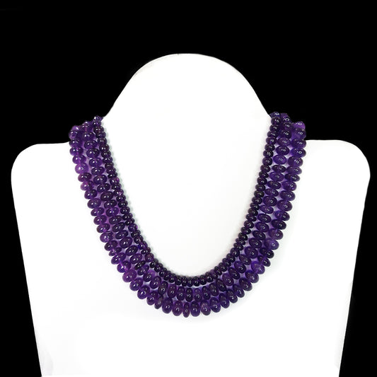 Natural Amethyst Beads Necklace