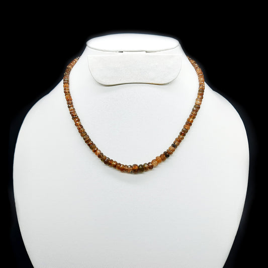 Natural Endosite Faceted Beads Necklace