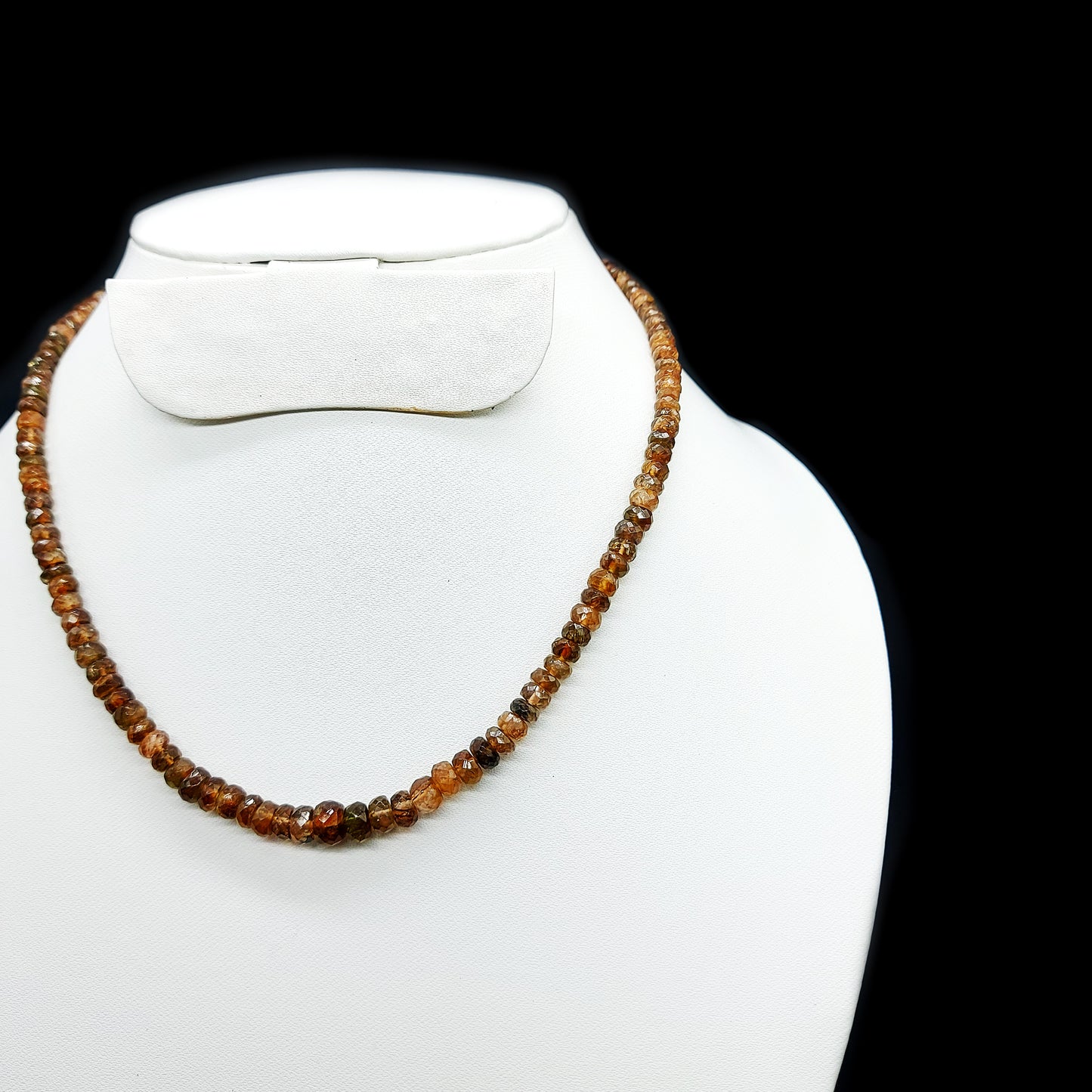 Natural Endosite Faceted Beads Necklace