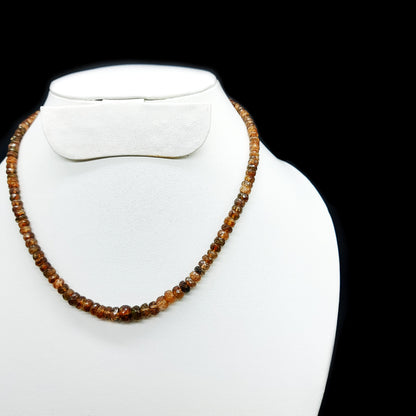 Natural Endosite Faceted Beads Necklace