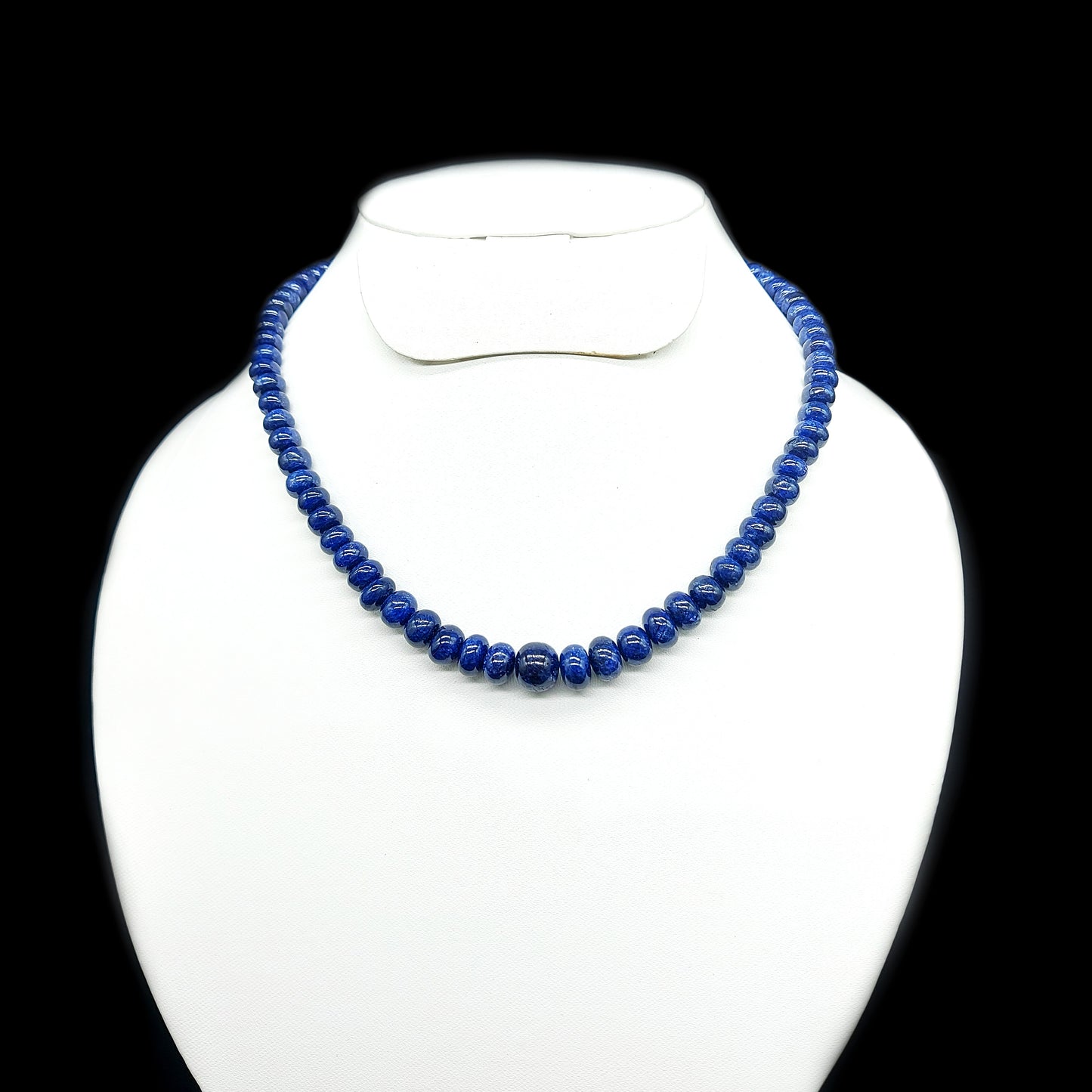 Natural Blue Sapphire Deyd Necklace | Gradual (6-11mm)