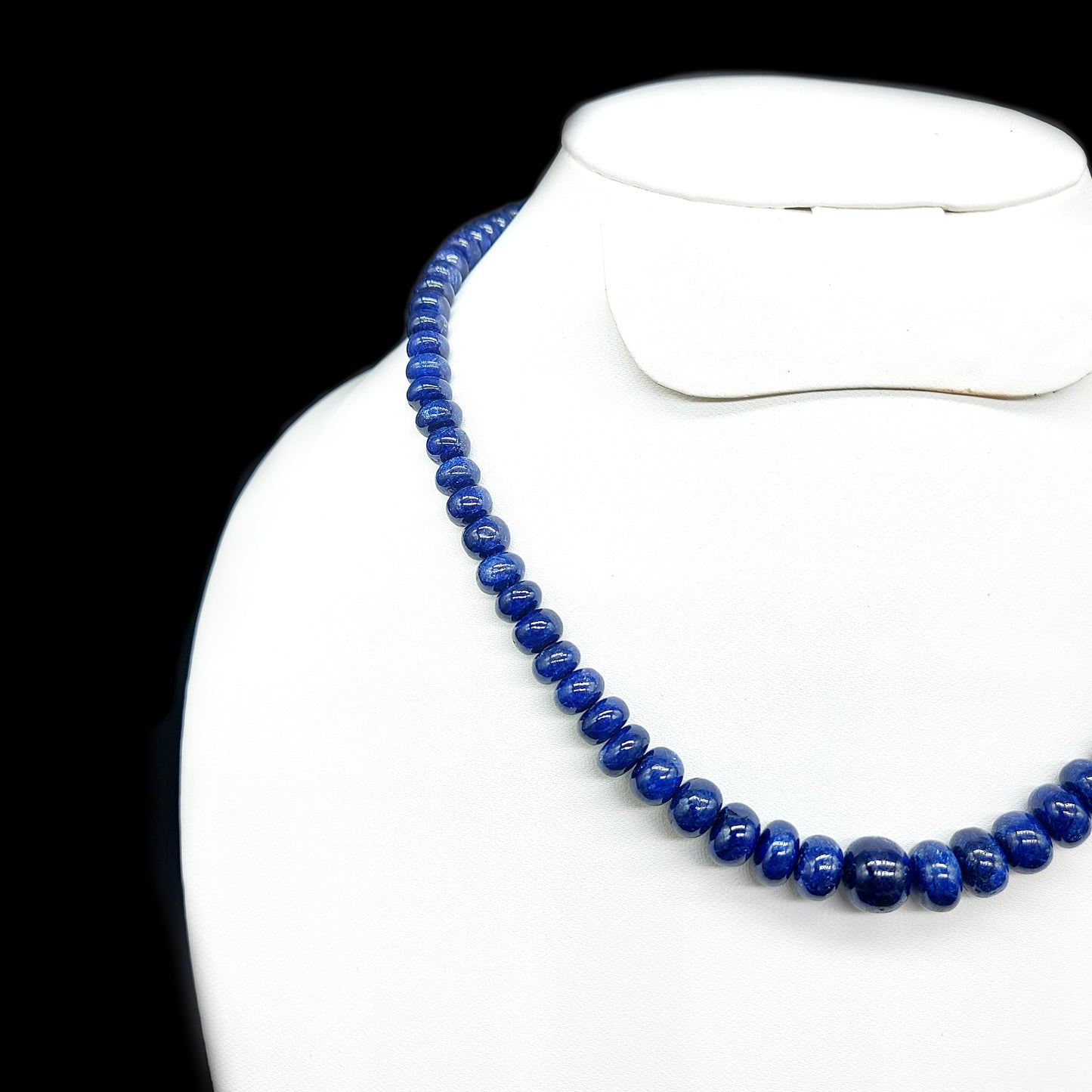 Natural Blue Sapphire Deyd Necklace | Gradual (6-11mm)