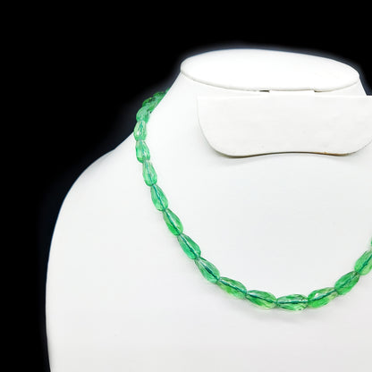 Natural Florite Faceted Drop Necklace