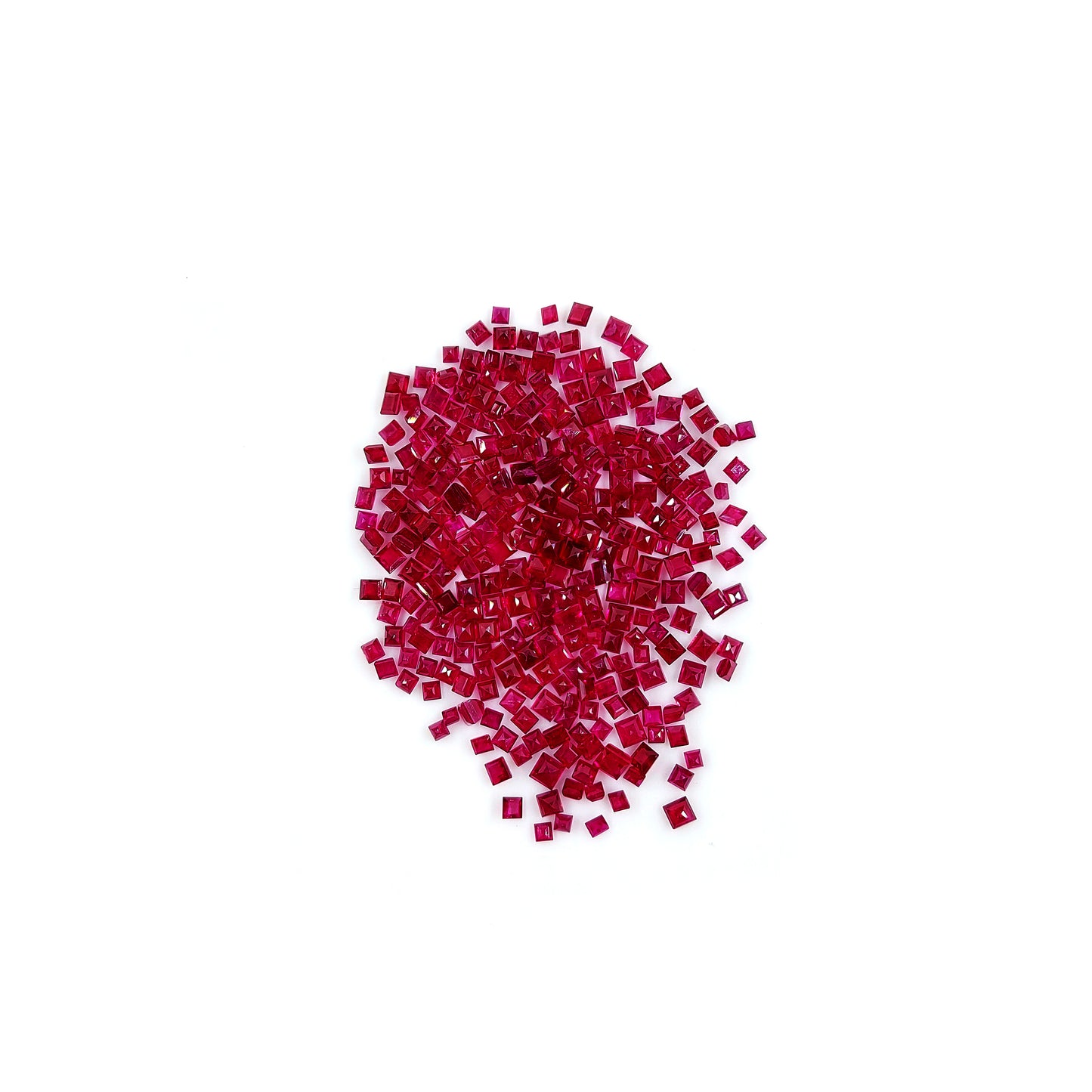 Natural Burma Untreated Ruby Calibrated Squares | 2mm & 3mm & 4mm