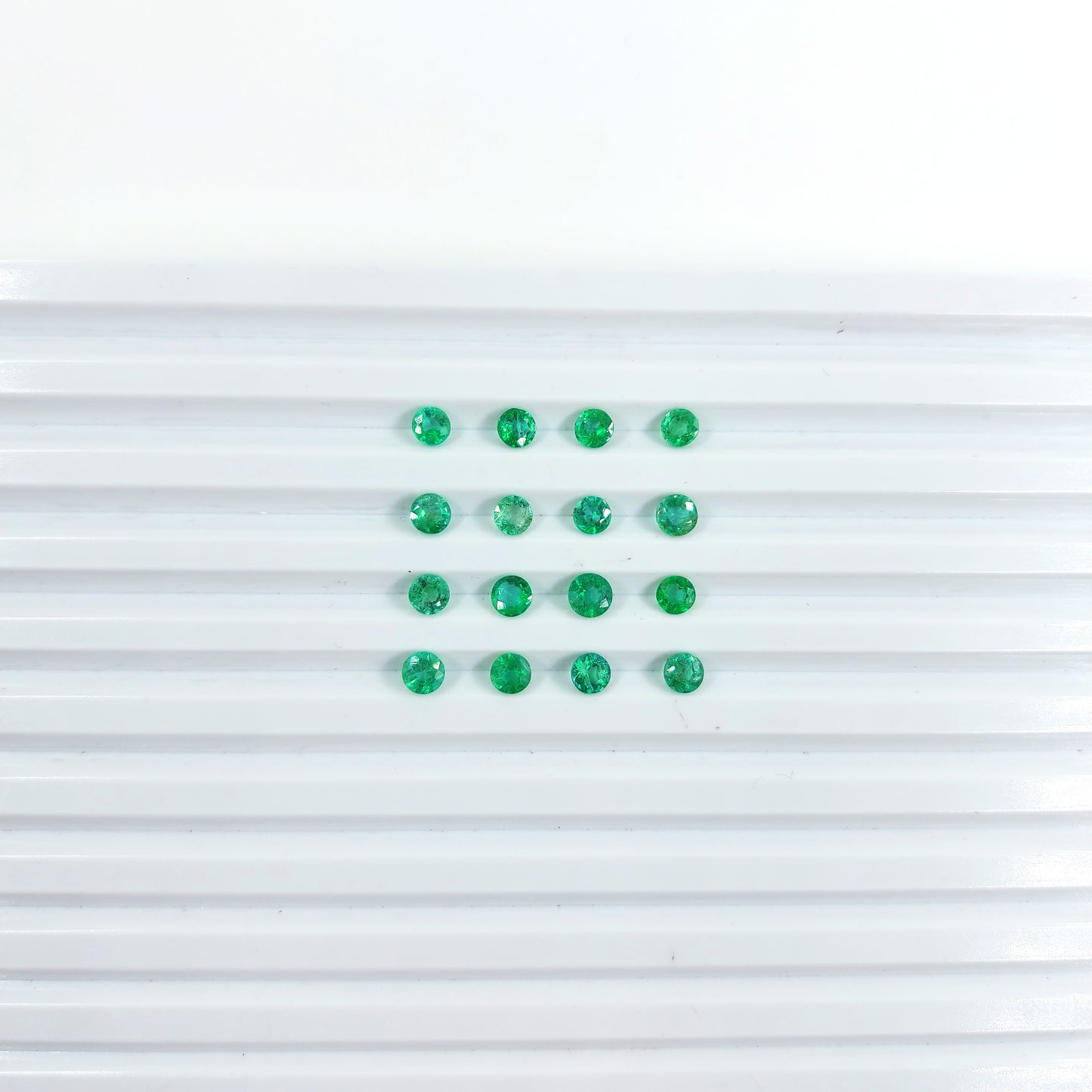 Natural Zambian Emerald Calibrated Rounds | 3mm - 6mm