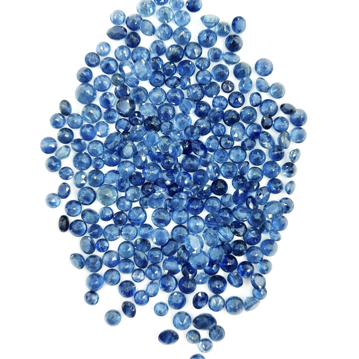 Natural Untreated Blue Sapphire Calibrated Rounds | 3mm & 4mm
