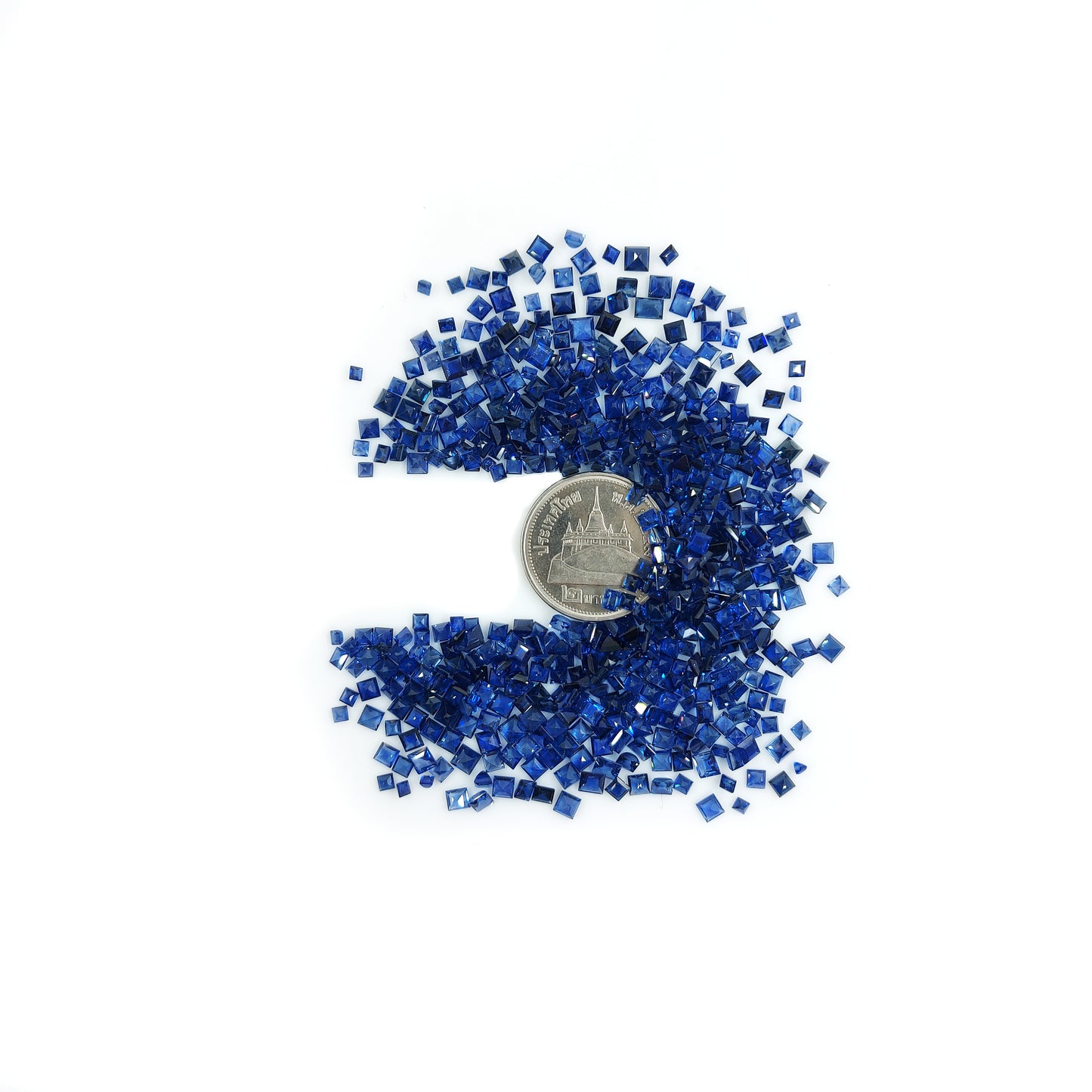 Natural Untreated Blue Sapphire Calibrated Squares | 2mm-5mm