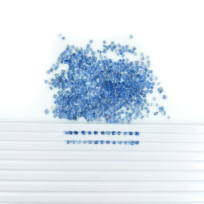 Natural Blue Saphhire Heated Calibrated Square
