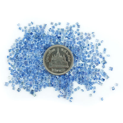 Natural Blue Saphhire Heated Calibrated Square