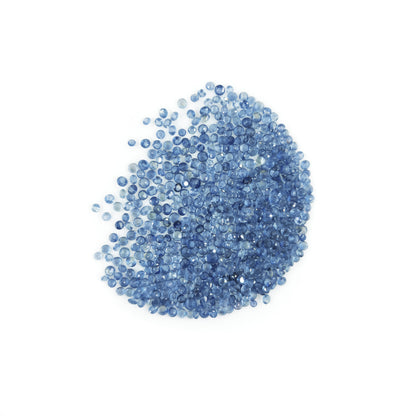 Natural Untreated Blue Sapphire Calibrated Rounds | 2mm & 3mm & 4mm