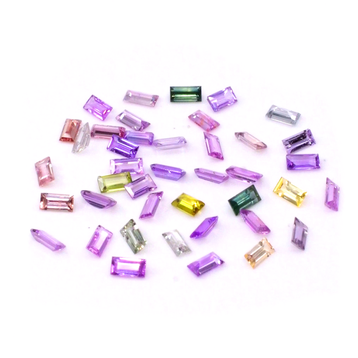 Natural Unheated & Untreated Multi Sapphire Baguettes