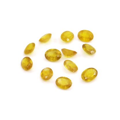 Natural Bangkok Yellow Sapphire Calibrated Ovals | 3x5mm & 6x4mm