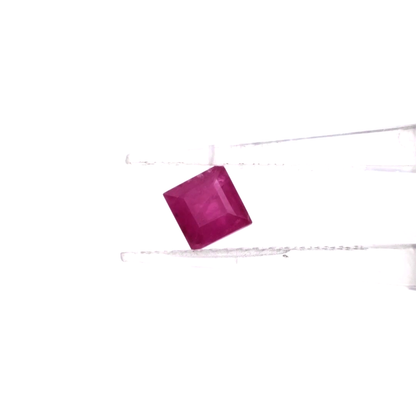 Natural African Untreated Calibrated Ruby Square | 3mm & 4mm