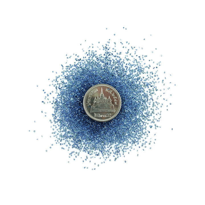 Natural Untreated Blue Sapphire Calibrated Rounds, 1mm