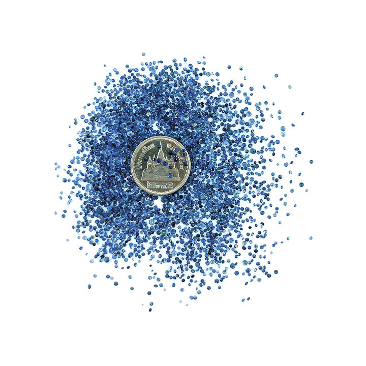 Natural Untreated Blue Sapphire Calibrated Rounds | 1mm & 2mm