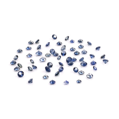 Natural Untreated Blue Sapphire Calibrated Rounds | 1mm & 1.25mm