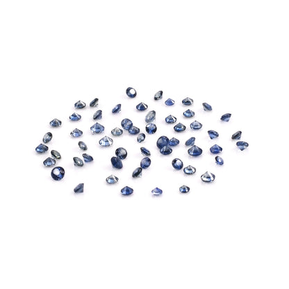 Natural Untreated Blue Sapphire Calibrated Rounds | 1.5mm & 1.75mm