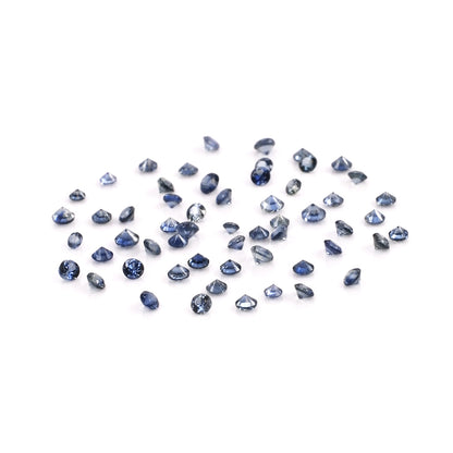 Natural Untreated Blue Sapphire Calibrated Rounds | 1mm & 1.25mm