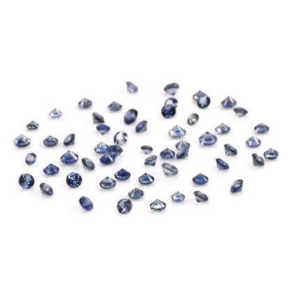 Natural Untreated Blue Sapphire Calibrated Rounds | 2mm