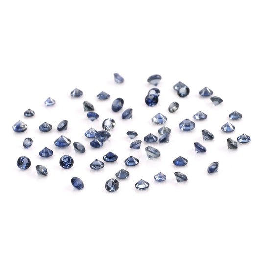 Natural Untreated Blue Sapphire Calibrated Rounds | 2mm