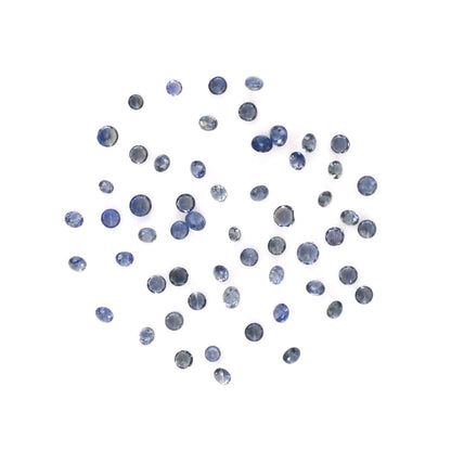 Natural Untreated Blue Sapphire Calibrated Rounds | 1.5mm & 1.75mm