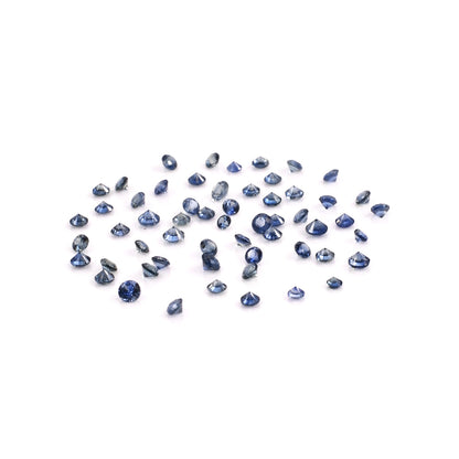 Natural Untreated Blue Sapphire Calibrated Rounds | 2mm