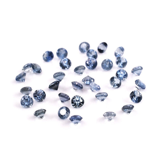 Natural Untreated Blue Sapphire Calibrated Rounds | 1mm & 1.25mm
