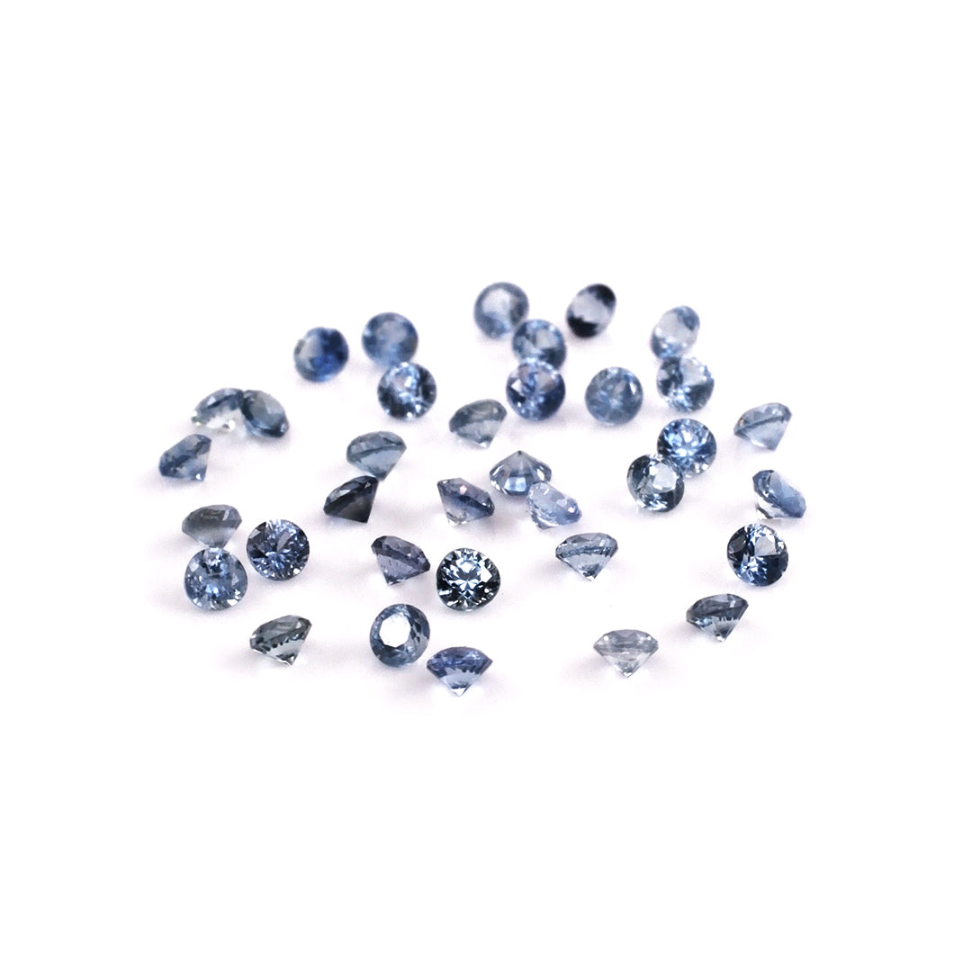 Natural Untreated Blue Sapphire Calibrated Rounds | 2mm