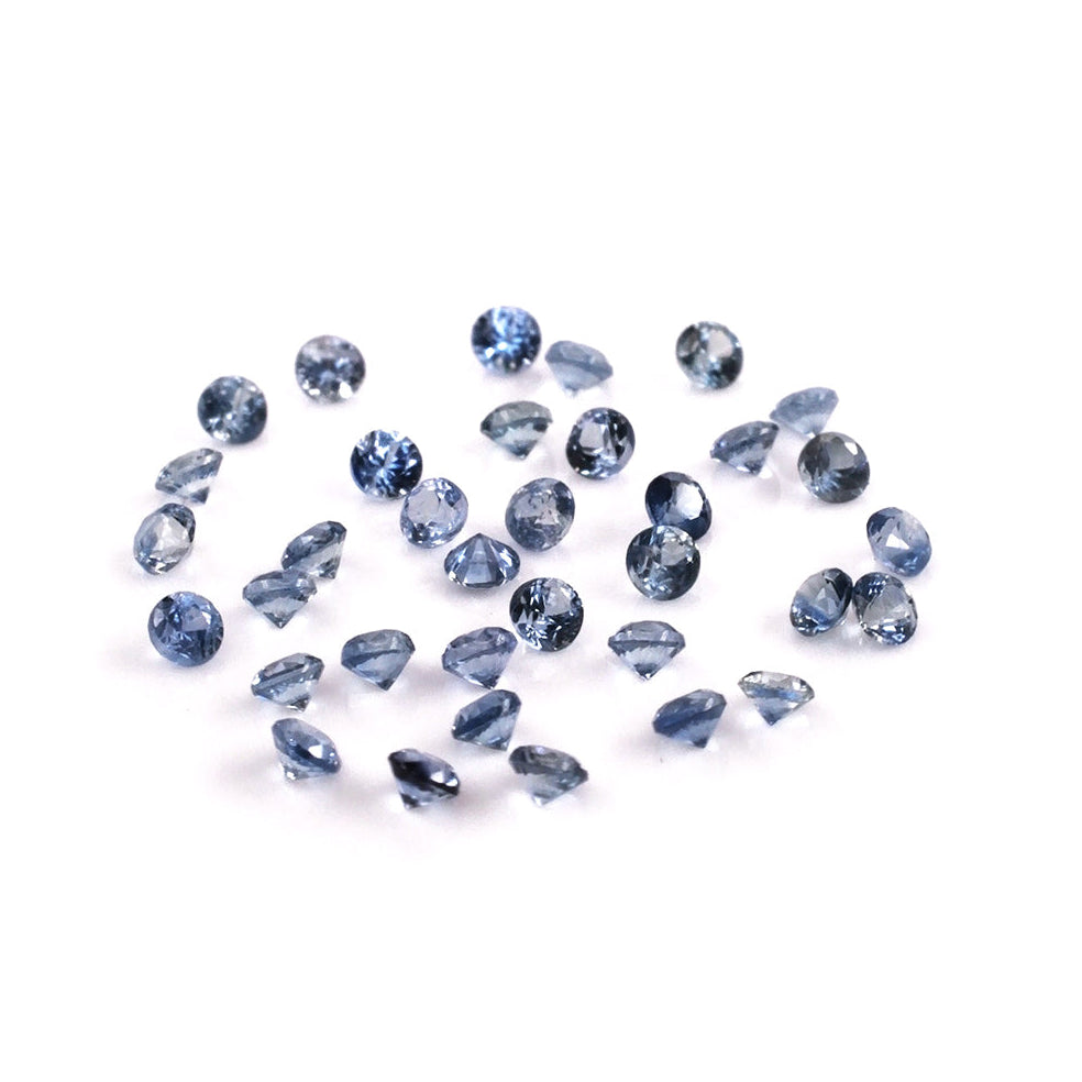 Natural Untreated Blue Sapphire Calibrated Rounds | 1.5mm & 1.75mm