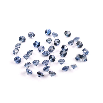 Natural Untreated Blue Sapphire Calibrated Rounds | 1.5mm & 1.75mm