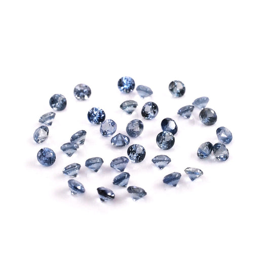 Natural Untreated Blue Sapphire Calibrated Rounds | 1.5mm & 1.75mm