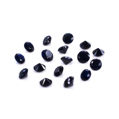 Natural Untreated Blue Sapphire Calibrated Rounds | 1.5mm & 1.75mm
