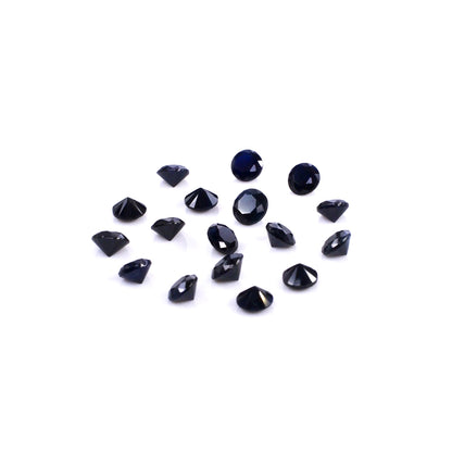 Natural Madagascar Untreated Blue Sapphire Calibrated Rounds | 2mm