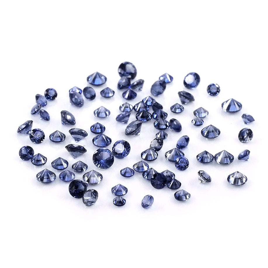 Natural Madagascar Untreated Blue Sapphire Calibrated Rounds | 1.5mm & 1.75mm