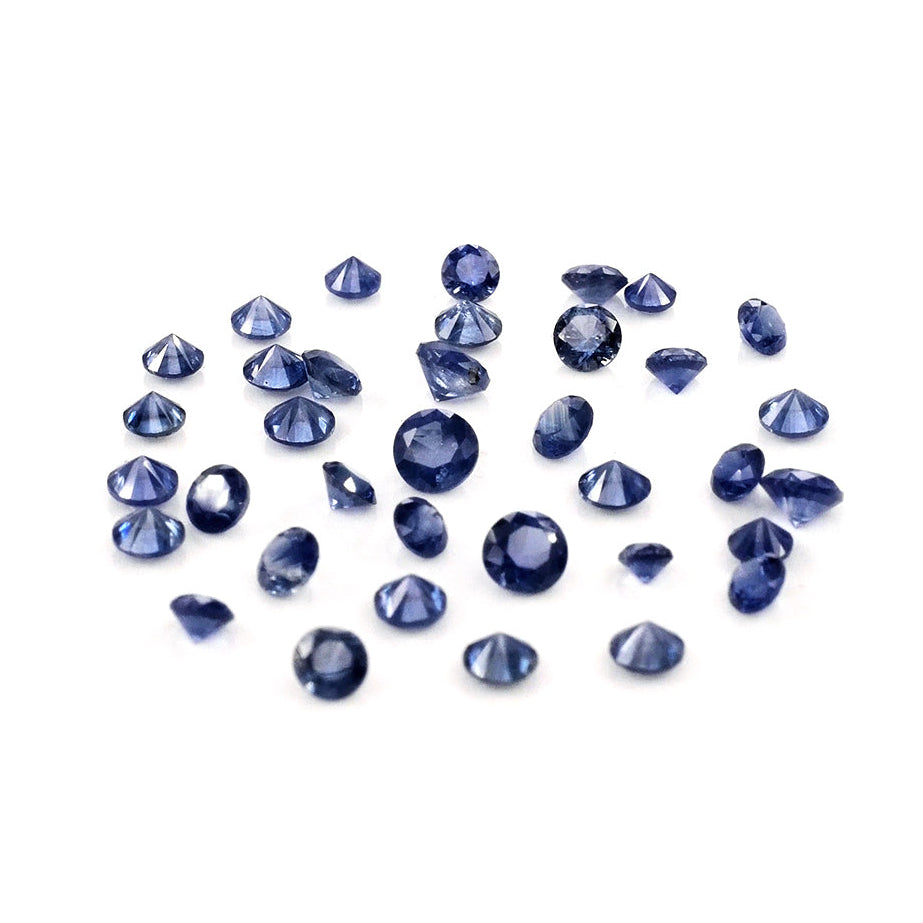 Natural Madagascar Untreated Blue Sapphire Calibrated Rounds | 2mm