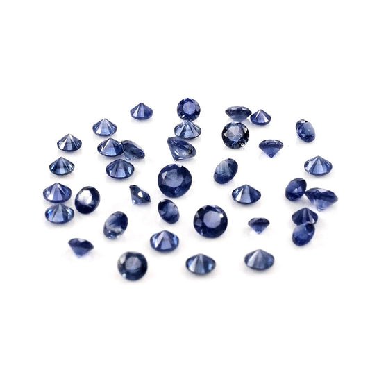 Natural Madagascar Untreated Blue Sapphire Calibrated Rounds | 2mm