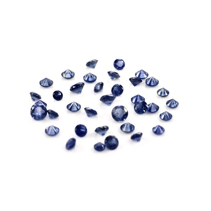 Natural Madagascar Untreated Blue Sapphire Calibrated Rounds | 2mm