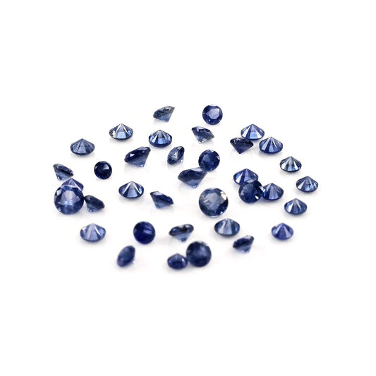 Natural Madagascar Untreated Blue Sapphire Calibrated Rounds | 2mm