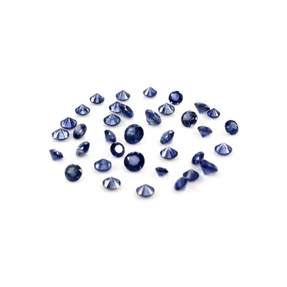Natural Madagascar Untreated Blue Sapphire Calibrated Rounds | 2mm